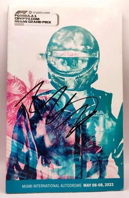 MAX VERSTAPPEN signed 1ST FORMULA 1 MIAMI GP MINI PROGRAM GUIDE & MAP 2022 - Image 1 of 4
