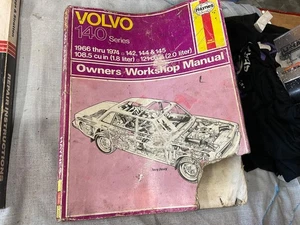 Volvo 140 Series 142 144 145 1966-1974 Tune-up Shop Service Repair Manual Book - Foto 1 di 4
