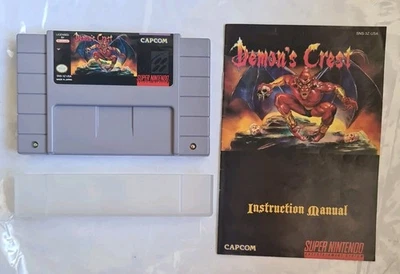 Demon's Crest - SNES - NTSC - USA - Super Nintendo with Manual and dust guard - Image 1 of 4