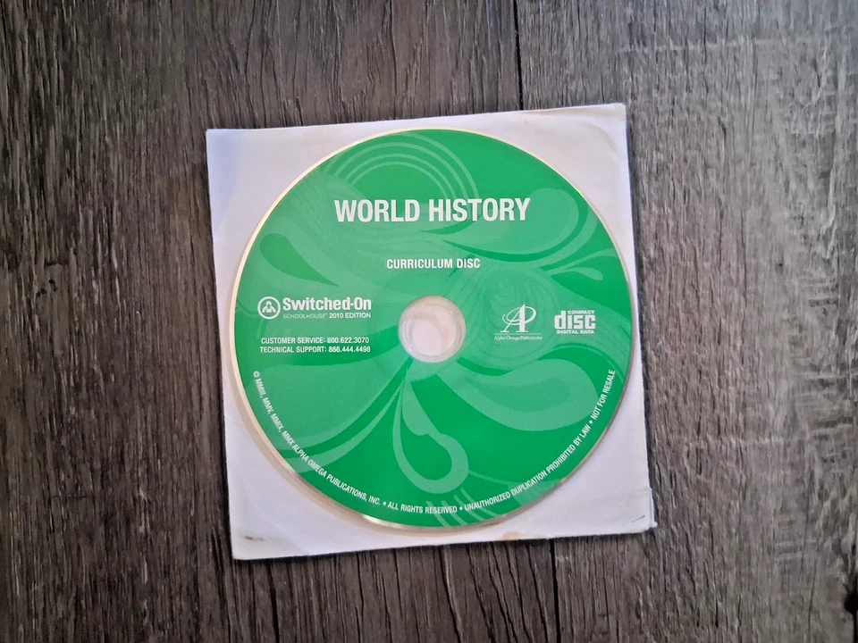 Switched On Schoolhouse 10th Grade 10 Homeschool World History - Image 1 of 2