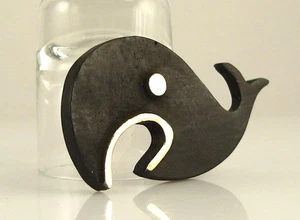 Walter BOSSE Vienna Funny WHALE Patinated Brass 82mm Bronze Workshop Fish - Picture 1 of 5