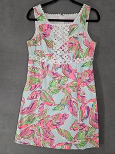 Lilly Pulitzer Rosie Etuikleid In The Vias Print 100% Baumwolle Ärmellos Gr. 10 - Bild 1 von 9