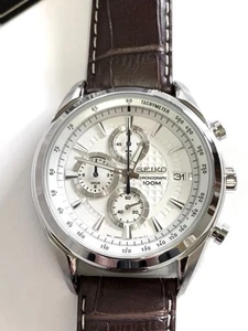 Seiko SSB181P1 White Dial Chronograph Men's Watch Tested Working body only - Picture 1 of 12