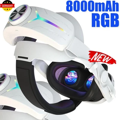 Elite Strap Headstrap for Meta Quest3 with 8000mAh Battery, Accessories Adjustable GER - Image 1 of 4
