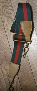 RED AND GREEN WEB CANVAS STRAP REPLACEMENT G CLASPS - Picture 1 of 3