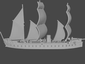 Ironclad Gloire (1860) - French - Ironclad - Ships - Sailboats - Age of Sail - Picture 1 of 5