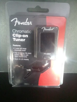 Nuevo Sintonizador de Guitarra Cromático Fender FT-004 Clip en Panel LCD Retroiluminado, Rango B0-B6 Foto 1 de 3