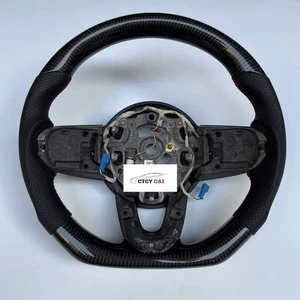Custom Carbon Fiber Steering Wheel for 2014-2017 MINI Cooper R56 F54 F55 F56 F57 - Picture 1 of 3