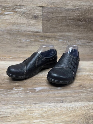 Mocassini donna Clarks Ashland Effie neri in pelle con ciottoli taglia 8