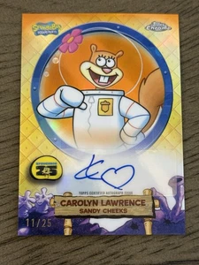 2025 Topps Cromo Bob Esponja Sandy Cheeks Carolyn Lawrence Solo Autógrafo/25 🔥 - Imagen 1 de 2