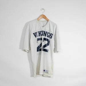 Vintage 90s Vikings Champion Football Jersey Mens Large - Distressed Mesh USA - Picture 1 of 9