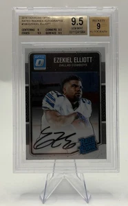 Panini Donruss Optic Rookie RC 2016 automático Ezekiel Elliott/150 BGS 9,5/9 automático - Imagen 1 de 2