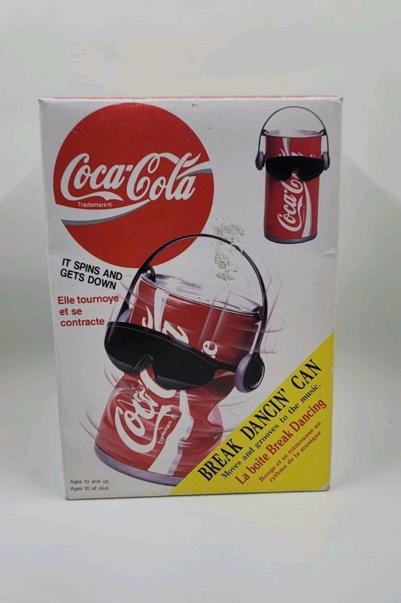 80s 当時物 ダンシング コカコーラ缶 COCA COLA おもちゃ 120th