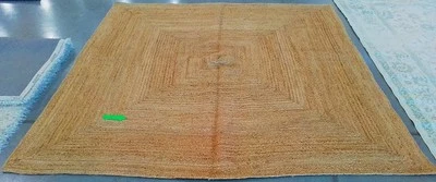 NATURAL 9'-0" x 9'-0" Broken Thread Rug, Reduced Price 1172774754 CAP252A-9SQ - Image 1 of 4