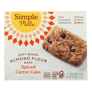 Simple Mills - Bar Sft Baked Spce Cartcake - Case of 6 - 5.99 OZ - Bild 1 von 1