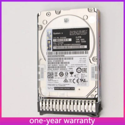 Lenovo 01GV080 01GV081 System X3650 M5 2.4TB SAS 12Gb/s 10K 2.5'' Hard Drive HDD - Image 1 of 4