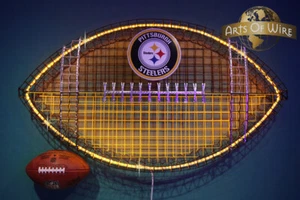 Pittsburgh Steelers Football, Man Cave, Sports Bar Wall Art, Father's Day Gift - Picture 1 of 4