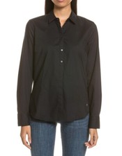 BOGNER JEANS Damen Casual-Bluse mit Elasthan-Anteil / Hemd / Schwarz