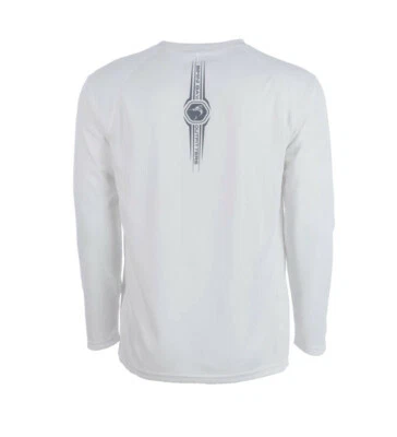 Camisa de Pesca BIMINI BAY OUTFITTERS LS CABO CREW NUEVA CON ETIQUETAS Blood Guard XXL Blanca 2XL Foto 1 de 2