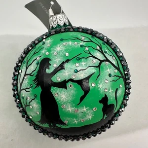 2018 Patricia Breen Grande Orb Eye of Newt Green 3.54" Ornament Halloween - Picture 1 of 6