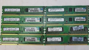 10GB RAM Lot, 1Rx8 PC3 and PC2, Samsung, Micron, Elpida - Picture 1 of 3