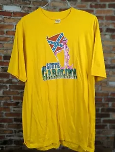 Nuevo de lote antiguo Años 80 Pantera Rosa Confederada Carolina del Sur Camiseta XL Puntada Única Basura - Imagen 1 de 9