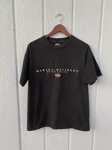Vintage Harley Davidson 2000s Y2K Las Vegas Black Large Shirt - Picture 1 of 10