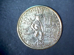(2) Coins 2003P & D Illinois Quarters - Picture 1 of 2