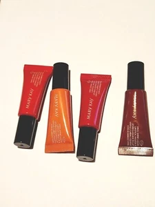 Mary Kay Vinyl Shine Liquid Lip Set - Red & Berry/Neutral & Brown - New in box - Picture 1 of 5