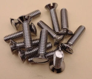 Viti macchina in ottone cromato con testa ovale 1/4""-20 x 1"" (confezione da 12) NOS CBMS48 - Foto 1 di 2