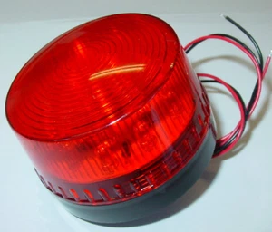 Stroboskop Blitzer 12V, Strobe Blitzer Rot, LED, 70mm, Blitzer Signalleuchte B4 - Bild 1 von 3