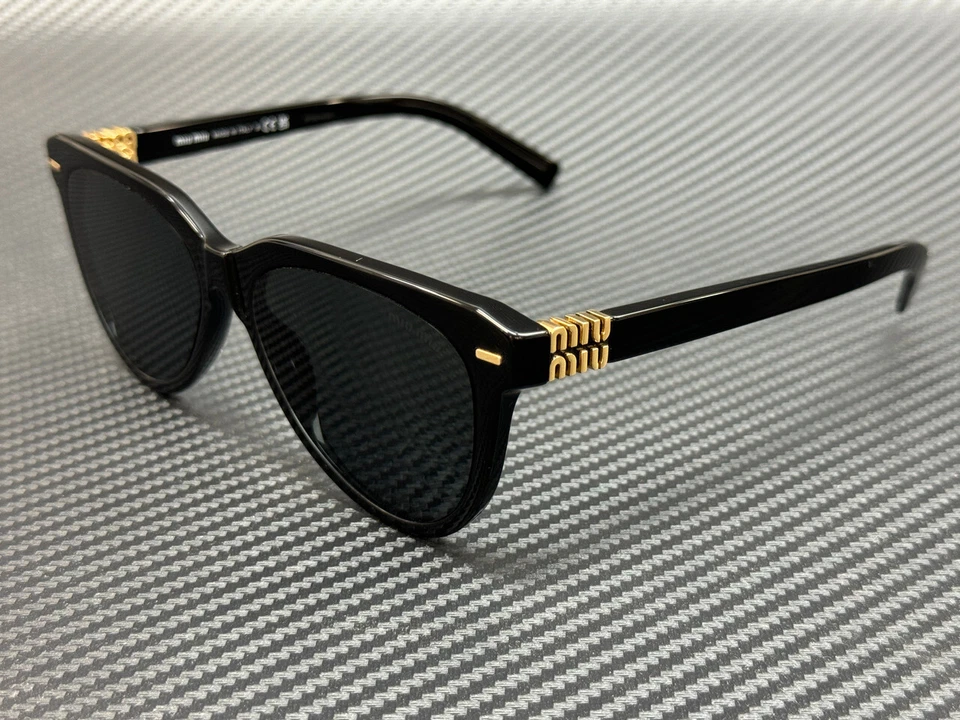 Miu Miu Women Sunglasses Black Dark Grey Phantos MU12ZS 16K5S0