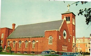 Volkskirche Vereinigte Kirche Christi Dover Delaware Vintage Postkarte nicht verschickt 60er - Bild 1 von 2