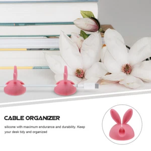 4 Pcs Silicone Line Card Cord Organizer Bunny Keeper for Appliances - Afbeelding 1 van 12