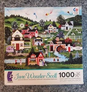 RARE Jane Wooster Scott A PICTURE PERFECT DAY 1000 piece puzzle COMPLETE - Picture 1 of 6