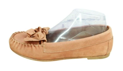 LL Bean Signature Womens Orange Suede Tassel Moccasin Flat Loafer Shoes Size 7 M - Image 1 of 4
