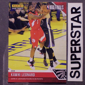 KAWHI LEONARD 2018/19 Panini Instant NBA Finals Game 4 #22 Toronto Raptors