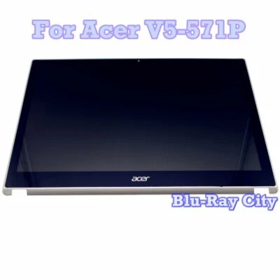 15.6" Acer Aspire V5-571P HD LCD Display Touch Screen Digitizer Assembly Bezel - Image 1 of 4