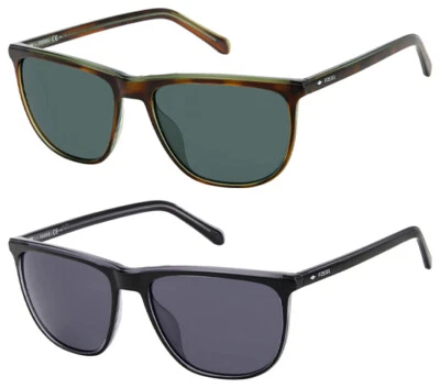 Fossil Modern Slim Square Sunglasses w/ Transparent Inner Side - FOS3135S - Image 1 of 4