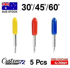 30/45/60 Degree Vinyl Cutter Blades Roland Cricut Vinyl Cutter 5pcs High Quality - Picture 1 of 5