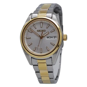 Seiko Neo Classic Quartz Silver Dial Two-Tone Ladies Watch SUR454P1 - Picture 1 of 2