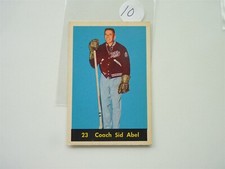 VINTAGE HOCKEY CARD PARKHURST 1960-61 DETROIT RED WINGS SID ABEL NO10