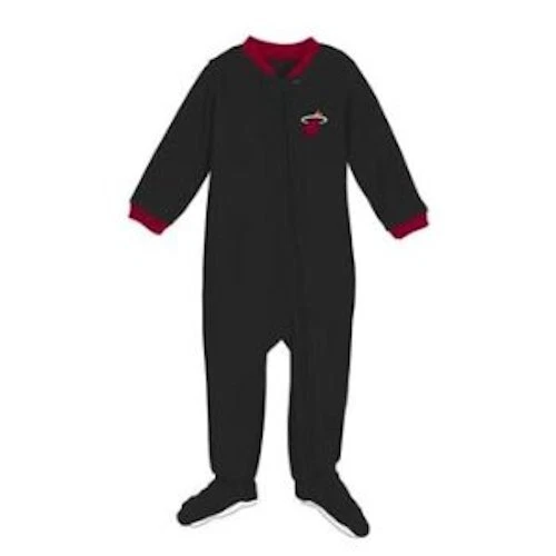 Miami Heat Sleeper Coverall Boys Embroidered Logo Toddler - Image 1 of 1