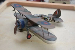 1/72 HO Built  Painted  Airfix Gloster Gladiator - Picture 1 of 2