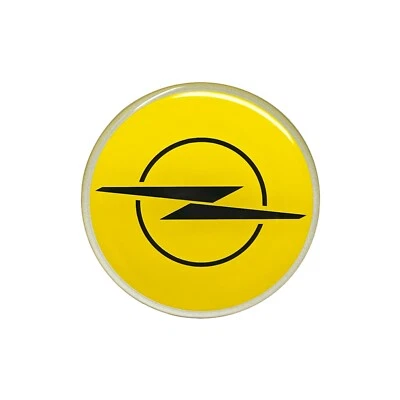 Adesivo 3D Stemma Opel Ufficiale, Giallo, 58 mm - Immagine 1 di 4