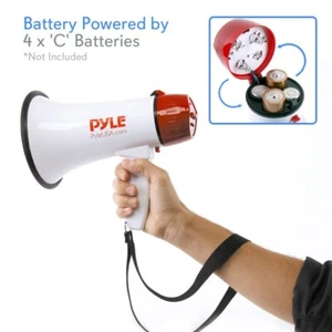 1 PYLE PMP37LED megafono 30 watt max con luci led e sirena attività all'aperto - Imagen 1 de 10