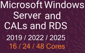 50x Microsoft Windows Server 2019/2022/2025 Datacenter + CALs + RDS | Physical - Picture 1 of 13