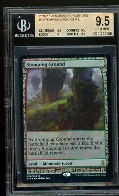 Stomping Ground foil - Zendikar Expeditions, BGS 9.5 GEM MINT. MTG (pop 1 of 5) - Image 1 of 2