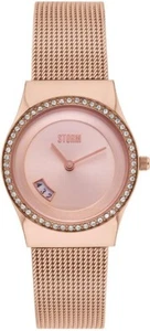 Reloj 47385/RG Storm Cyro Crystal Bisel Chapado en Oro Rosa S/Correa de Malla de Acero 120 £ - Imagen 1 de 1