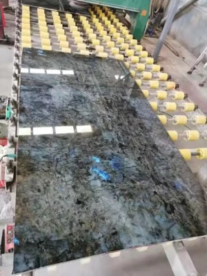 Labradorite Stone Dining Table Top, Gemstone Center Kitchen Countertop Decor - Image 1 of 4